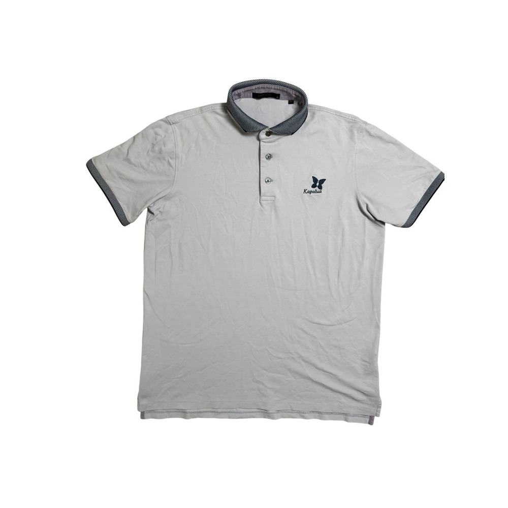 Greyson Kapalua Golf Polo Shirt Mens Sz Med Light Purple / Blue Performance